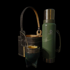 Juego matero Imperial premium. Color verde .