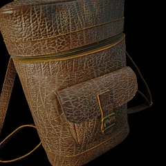 Mochila porta termo de cuero grande . - Distinguida Tradición | Marroquinería y Platería Criolla | Regalos exclusivos | San Rafael Mendoza