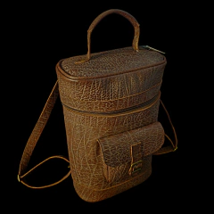 Mochila porta termo de cuero grande . - online store