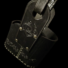 Canasta matera de cuero original. - comprar online