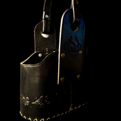 Canasta matera de cuero original. - online store