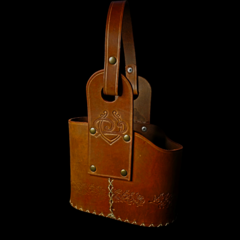 Canasta matera de cuero original. - buy online