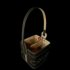 Canasta matera de cuero original. Guinda - (copia) - buy online