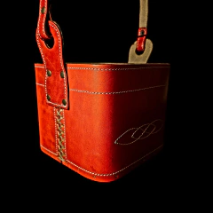 Canasta matera de cuero crudo. - (copia) - online store