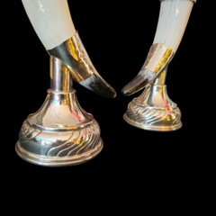 Candelabro de alpaca y hueso - buy online