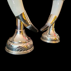 Candelabro de alpaca y hueso - buy online
