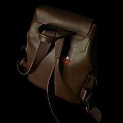 Mochila de cuero engrasado Vintage Big . on internet