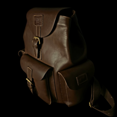 Mochila de cuero engrasado Vintage Big . - online store