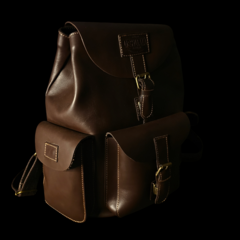 Mochila de cuero engrasado Vintage Big . - buy online