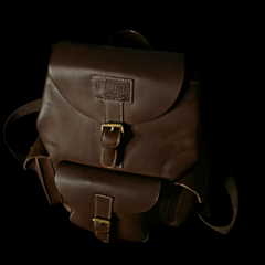 Image of Mochila de cuero engrasado Vintage Big .