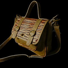 Image of Cartera de dama en cuero original. ROSENDA