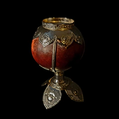Mate Cáliz de calabaza y alpaca.
