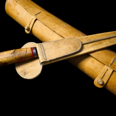 Cuchillo criollo en acero Damasco - Distinguida Tradición | Marroquinería y Platería Criolla | Regalos exclusivos | San Rafael Mendoza