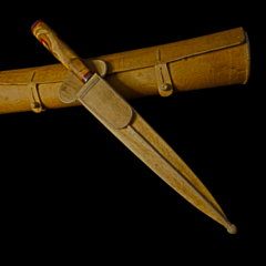 Image of Cuchillo criollo en acero Damasco