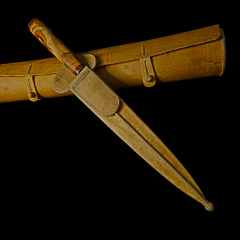 Image of Cuchillo criollo en acero Damasco