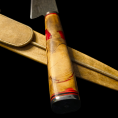 Image of Cuchillo criollo en acero Damasco