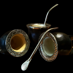 Mate Uruguayo modelo camionero con base de alpaca - Distinguida Tradición | Marroquinería y Platería Criolla | Regalos exclusivos | San Rafael Mendoza