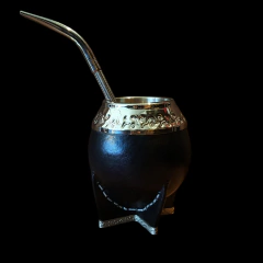 Mate Torpedo Uruguayo con base de alpaca y bombillón.) on internet