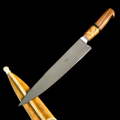 Cuchillo criollo premium en acero al carbono - Distinguida Tradición | Marroquinería y Platería Criolla | Regalos exclusivos | San Rafael Mendoza