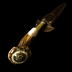 Cuchillo criollo roseta encabado en asta y alpaca en internet