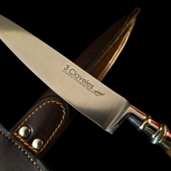 Cuchillo criollo 3 Claveles encabado en radal y alpaca . - comprar online