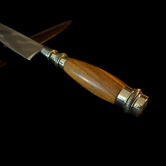 Cuchillo criollo 3 Claveles encabado en radal y alpaca . - tienda online