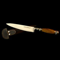 Cuchillo criollo 3 Claveles encabado en radal y alpaca . - Distinguida Tradición | Marroquinería y Platería Criolla | Regalos exclusivos | San Rafael Mendoza