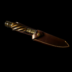 Imagen de Cuchillo criollo Libertad encabado en Guayubira gallonada.