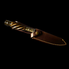 Image of Cuchillo criollo Libertad encabado en asta. - (copia) - (copia)