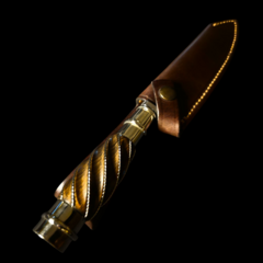 Cuchillo criollo Libertad encabado en Guayubira gallonada.