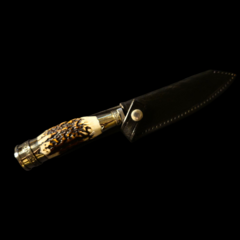 Cuchillo criollo Libertad encabado en asta.