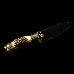 Cuchillo criollo Libertad encabado en asta.