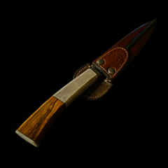Cuchillo criollo Libertad encabado en madera y hueso on internet