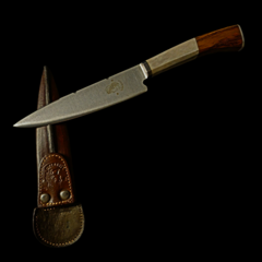 Cuchillo criollo Libertad encabado en madera y hueso