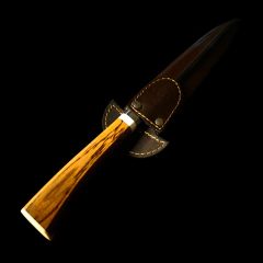 Cuchillo criollo Libertad encabado en madera de Urunday. - Distinguida Tradición | Marroquinería y Platería Criolla | Regalos exclusivos | San Rafael Mendoza