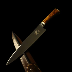 Imagen de Cuchillo criollo Libertad encabado en madera de Urunday.