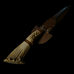 Cuchillo criollo Libertad encabado en roseta de ciervo. en internet