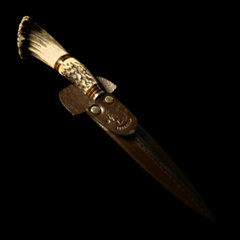 Imagen de Cuchillo criollo Libertad encabado en roseta de ciervo.
