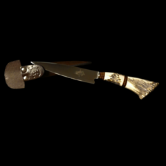 Cuchillo criollo Libertad encabado en roseta de ciervo. - comprar online