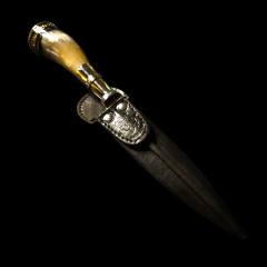 Cuchillo criollo Libertad encabado en madera y hueso - (copia) on internet