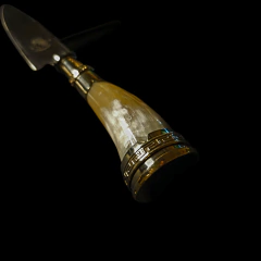 Image of Cuchillo criollo Libertad encabado en madera y hueso - (copia)