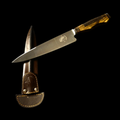 Cuchillo criollo Libertad encabado en Guayubira grabada. - comprar online