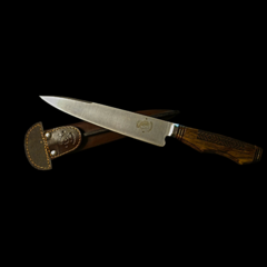 Cuchillo criollo Libertad encabado en Guayubira grabada. - tienda online