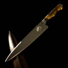Cuchillo criollo Libertad encabado en Guayubira grabada. - comprar online