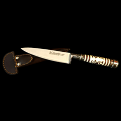 Cuchillo criollo 3 Claveles encabado en tiento y alpaca - tienda online