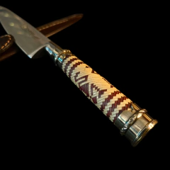 Cuchillo criollo 3 Claveles encabado en radal - (copia) on internet