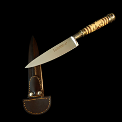 Cuchillo criollo 3 Claveles encabado en tiento y alpaca - comprar online