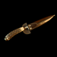 Cuchillo criollo 3 Claveles encabado en radal - (copia) - (copia)