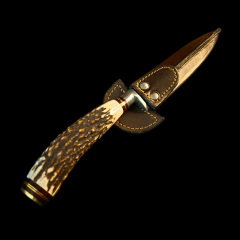 Image of Cuchillo criollo 3 Claveles encabado en radal - (copia)