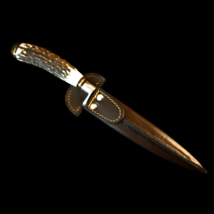 Cuchillo criollo 3 Claveles encabado en radal - (copia)